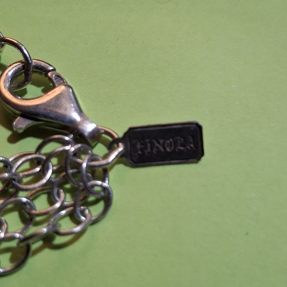 Finola Women's Multistrand 925 Sterling Silver Cross Pendant Necklace - Picture 3 of 5